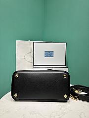 Prada Small Prada Double Saffiano Leather Bag 1BG443 Black - 25x12.5x18.5cm - 2