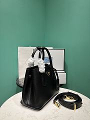 Prada Small Prada Double Saffiano Leather Bag 1BG443 Black - 25x12.5x18.5cm - 4