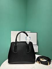 Prada Small Prada Double Saffiano Leather Bag 1BG443 Black - 25x12.5x18.5cm - 5