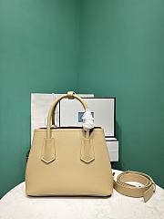 Prada Small Prada Double Saffiano Leather Bag 1BG443 Beige - 25x12.5x18.5cm - 2