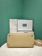 Prada Small Prada Double Saffiano Leather Bag 1BG443 Beige - 25x12.5x18.5cm - 5
