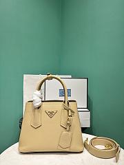 Prada Small Prada Double Saffiano Leather Bag 1BG443 Beige - 25x12.5x18.5cm - 1