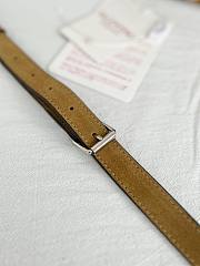 Valentino Garavani Nellcote Suede Shoulder Bag Beige - 23x16x6cm - 5