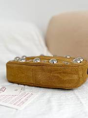 Valentino Garavani Nellcote Suede Shoulder Bag Beige - 23x16x6cm - 2