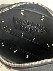 Valentino Garavani Nellcote Grained Calfskin Shoulder Bag Black - 23x16x6cm - 6