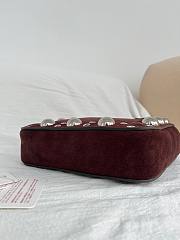Valentino Garavani Nellcote Mini Suede Shopping Bag Brown - 21x16x5cm - 5