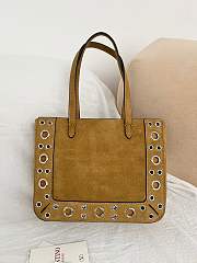 Valentino Garavani Nellcote Mini Suede Shopping Bag Beige - 21x16x5cm - 2