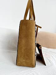 Valentino Garavani Nellcote Medium Suede Shopping Bag Beige - 40x30x13cm - 2