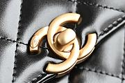 Chanel Wallet On Chain Shiny Calfskin Gold Tone Metal Black - 12.3x19.2x3.5cm - 2