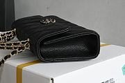 Chanel Clutch With Chain With Handle Grained Calfskin Black Gold Hardware - 18x10x4.5cm - 6