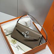 Hermes Elan Bag Gray Elephant Silver 28cm - 3