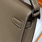 Hermes Elan Bag Gray Elephant Silver 28cm - 2