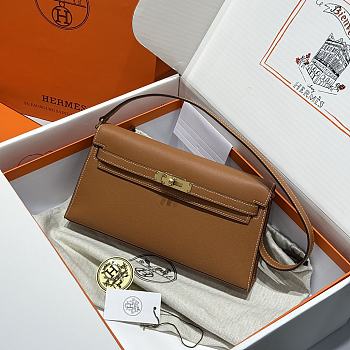 Hermes Elan Bag Cognac Gold 28cm