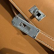 Hermes Elan Bag Cognac Silver 28cm - 6