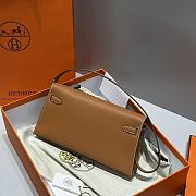 Hermes Elan Bag Cognac Silver 28cm - 5