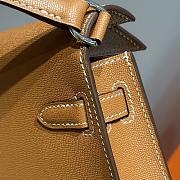 Hermes Elan Bag Cognac Silver 28cm - 3