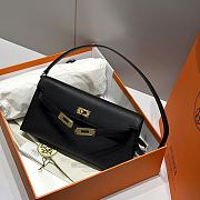 Hermes Elan Bag Black Gold 28cm - 6