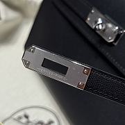 Hermes Elan Bag Black Silver 28cm - 5