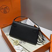 Hermes Elan Bag Black Silver 28cm - 4