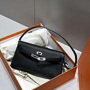 Hermes Elan Bag Black Silver 28cm - 3