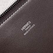 Hermes Bolide Bag Swift Leather Silver Brown 35cm - 2
