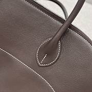 Hermes Bolide Bag Swift Leather Silver Brown 35cm - 3