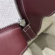 Hermes Bolide Bag Swift Leather Silver Red 35cm - 6