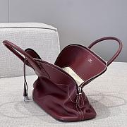Hermes Bolide Bag Swift Leather Silver Red 35cm - 4