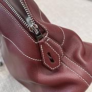 Hermes Bolide Bag Swift Leather Silver Red 35cm - 3