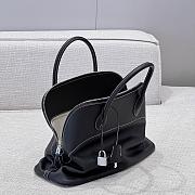 Hermes Bolide Bag Swift Leather Silver Black 35cm - 5