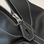 Hermes Bolide Bag Swift Leather Silver Black 35cm - 3