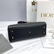 Medium Lady D-Sire My ABCDior Bag Black Taurillon Leather - 30x20x13cm - 3