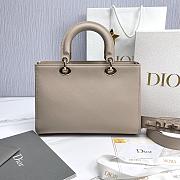 Medium Lady D-Sire My ABCDior Bag Beige Taurillon Leather - 30x20x13cm - 6