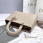 Medium Lady D-Sire My ABCDior Bag Beige Taurillon Leather - 30x20x13cm - 3