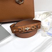 Medium Lady D-Sire My ABCDior Bag Brown Taurillon Leather - 30x20x13cm - 3