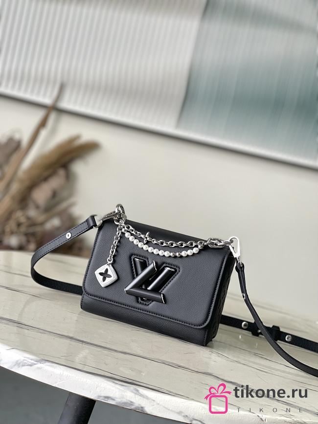 LV Twist MM Slim Other Leathers Black - 23x16x8cm - 1