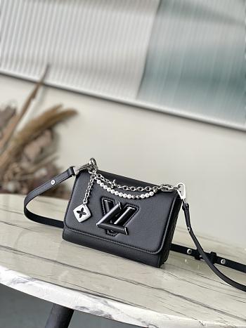 LV Twist MM Slim Other Leathers Black - 23x16x8cm