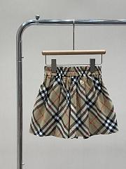 Burberry Kids Check Cotton Shorts in Sand - 2