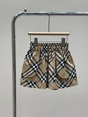 Burberry Kids Check Cotton Shorts in Sand - 5