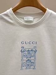 Gucci Children's Printed Cotton T-shirt in White 18508 - 3