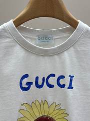 Gucci Children's Printed Cotton T-shirt in White 18509 - 3