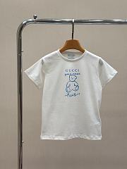 Gucci Children's Printed Cotton T-shirt in White 18516 - 5