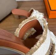 Hermes Oasis Sandal Beige/Natural 5cm - 5