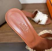 Hermes Oasis Sandal Beige/Natural 5cm - 4