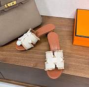 Hermes Oasis Sandal Beige/Natural 5cm - 2