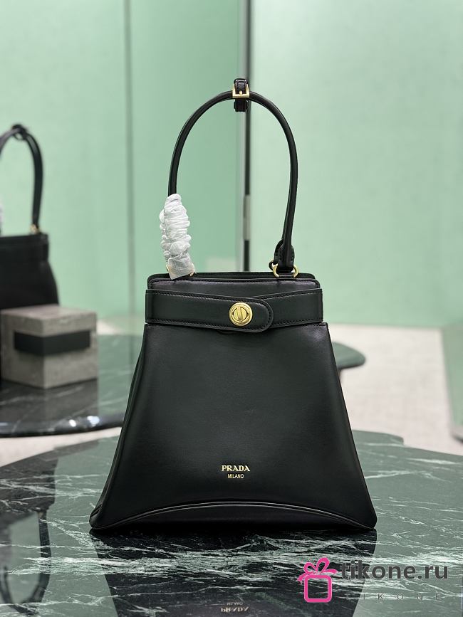 Prada Medium Prada Carey Leather Bag Black 1BG567 - 31×28×5cm - 1