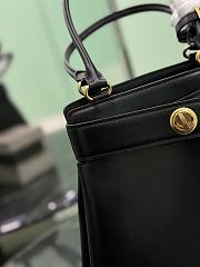Prada Medium Prada Carey Leather Bag Black 1BG567 - 31×28×5cm - 6