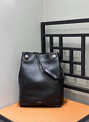 Loewe Pebble Hobo in Supple Grained Calfskin Black - 40x27.5x11.5cm - 1