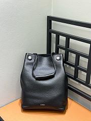 Loewe Pebble Hobo in Supple Grained Calfskin Black - 40x27.5x11.5cm - 4