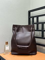 Loewe Pebble Hobo in Supple Grained Calfskin Brown - 40x27.5x11.5cm - 4